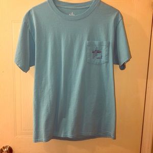 Men’s blue short sleeve shirt